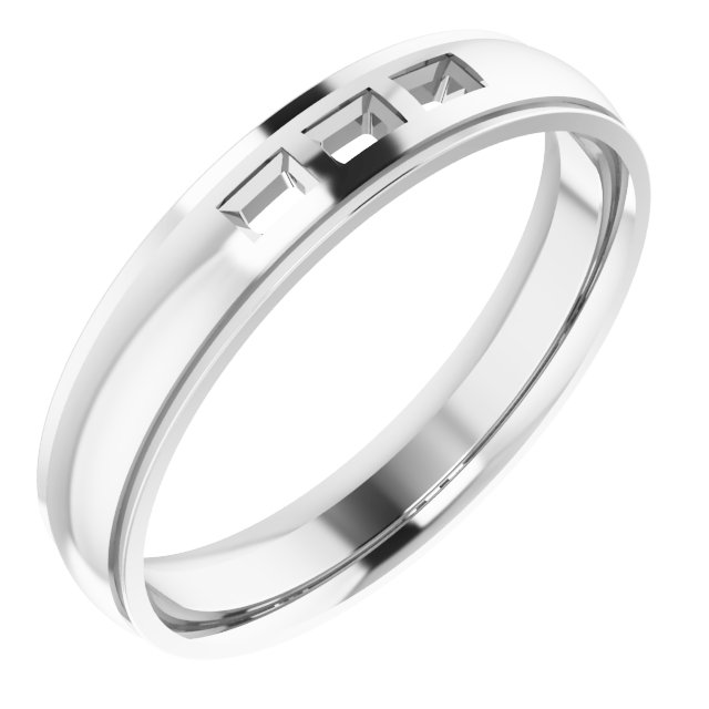 Accented Stepped-Edge Comfort-Fit Band