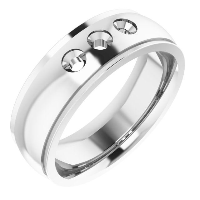 Accented Stepped-Edge Comfort-Fit Band