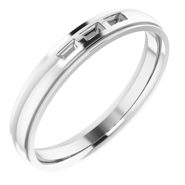 Accented Stepped-Edge Comfort-Fit Band