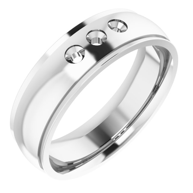 Accented Stepped-Edge Comfort-Fit Band