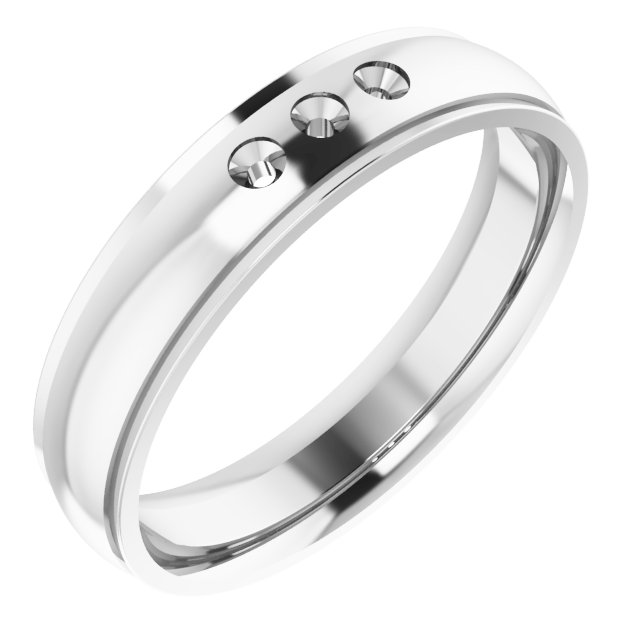 Accented Stepped-Edge Comfort-Fit Band