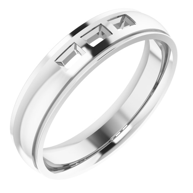 Accented Stepped-Edge Comfort-Fit Band