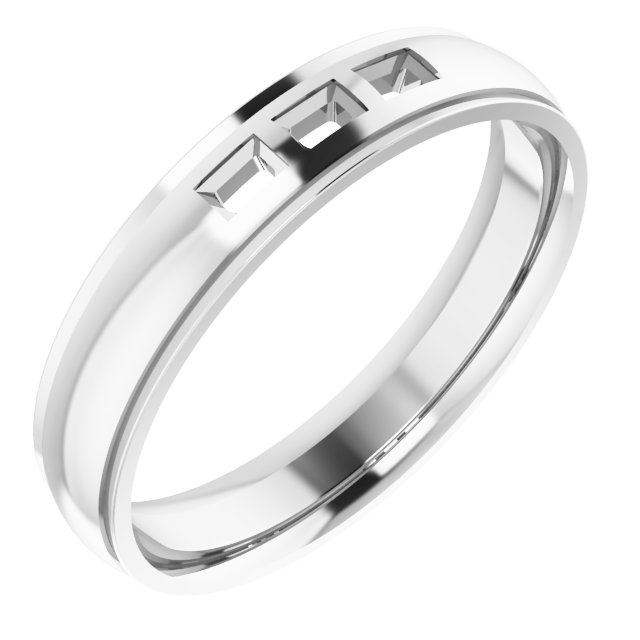 Accented Stepped-Edge Comfort-Fit Band