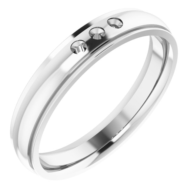Accented Stepped-Edge Comfort-Fit Band