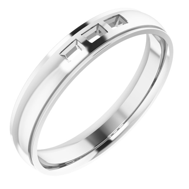 Accented Stepped-Edge Comfort-Fit Band