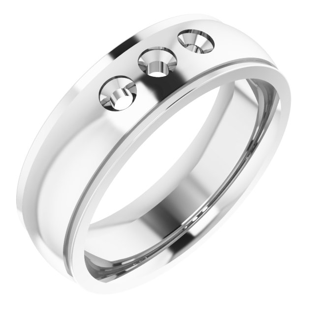 Accented Stepped-Edge Comfort-Fit Band