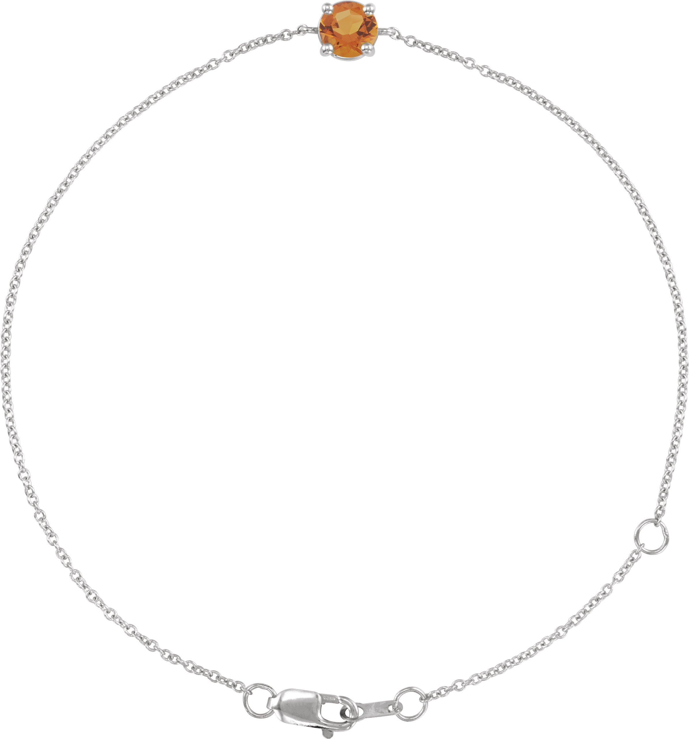 6 mm Round Solitaire 6 1/2-7-1/2" Bracelet