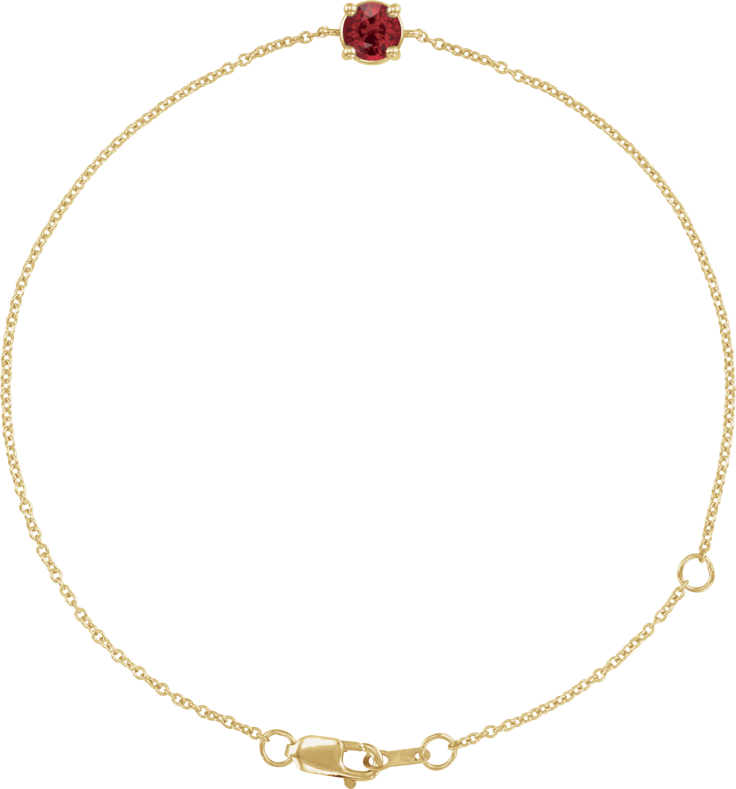 ruby july birthstone bracelet