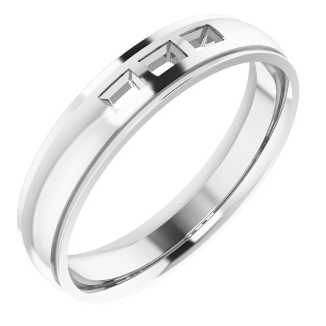Accented Stepped-Edge Comfort-Fit Band