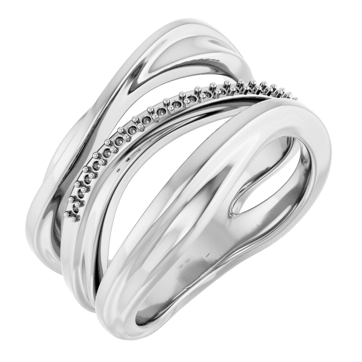 Accented Freeform Ring