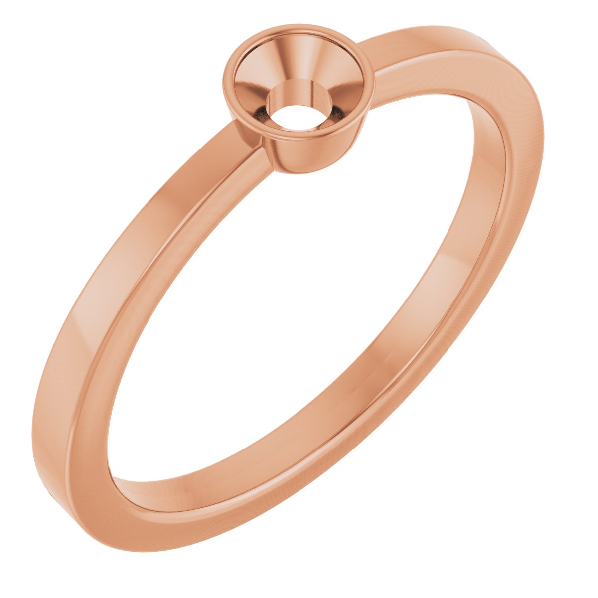 Bezel-Set Solitaire Ring