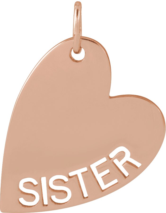 Mama or Sister Heart Necklace or Pendant