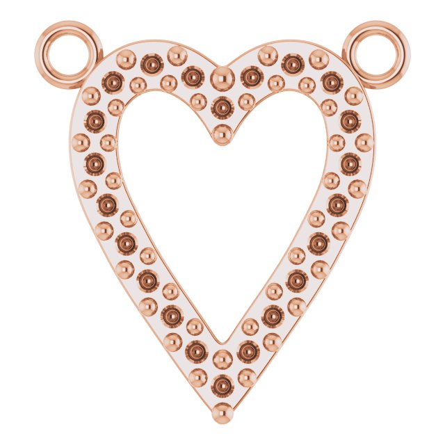 Accented Heart Necklace or Center
