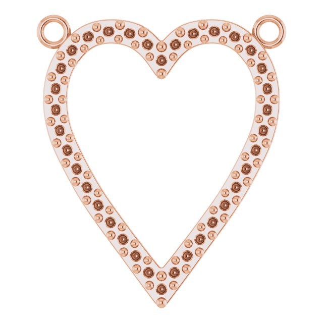 Accented Heart Necklace or Center