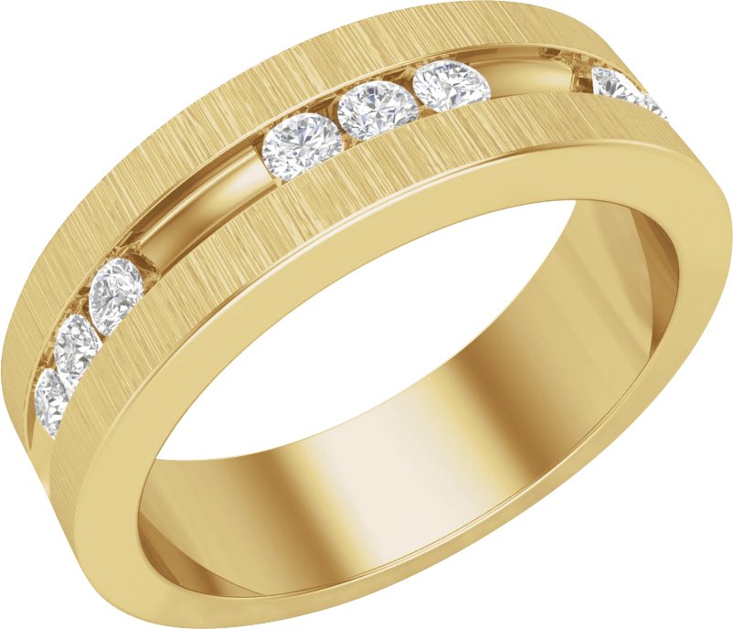 1/2 CTW Lab-Grown Diamond Band – 14K Yellow Gold