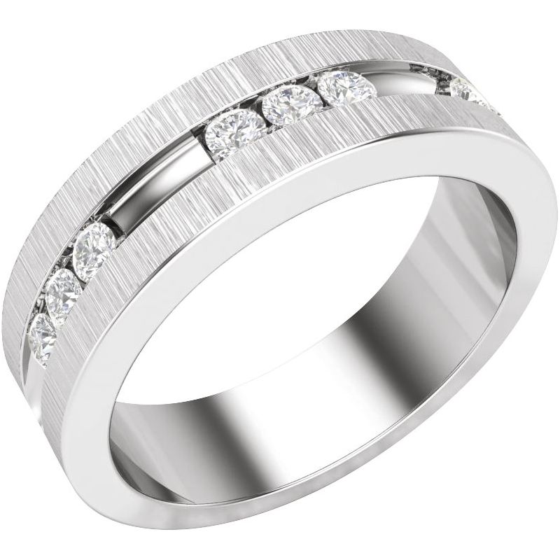 Accented Grooved Band with Finish