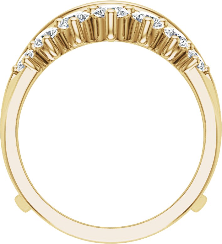 Alternative view of 1 1/2 Lab-Grown Diamond Ring Guard – 14K Yellow Gold