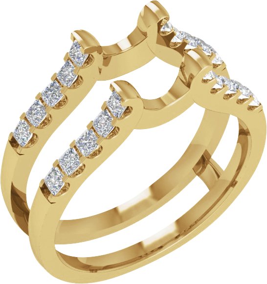 1/2 CTW Natural Diamond Ring Guard – 14K Yellow Gold