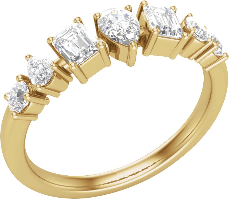 9/10 CTW Lab-Grown Diamond Anniversary Band – 14K Yellow Gold