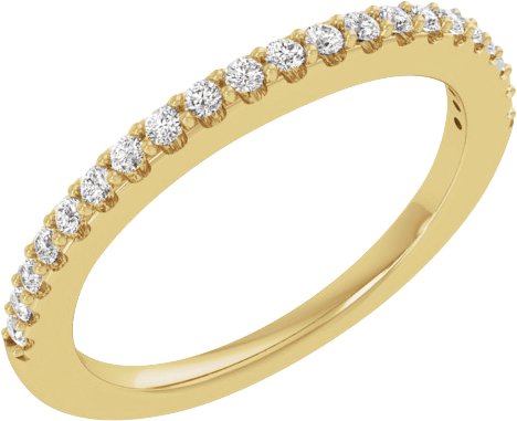 14K Yellow 1/3 CTW Lab-Grown Diamond Matching Band