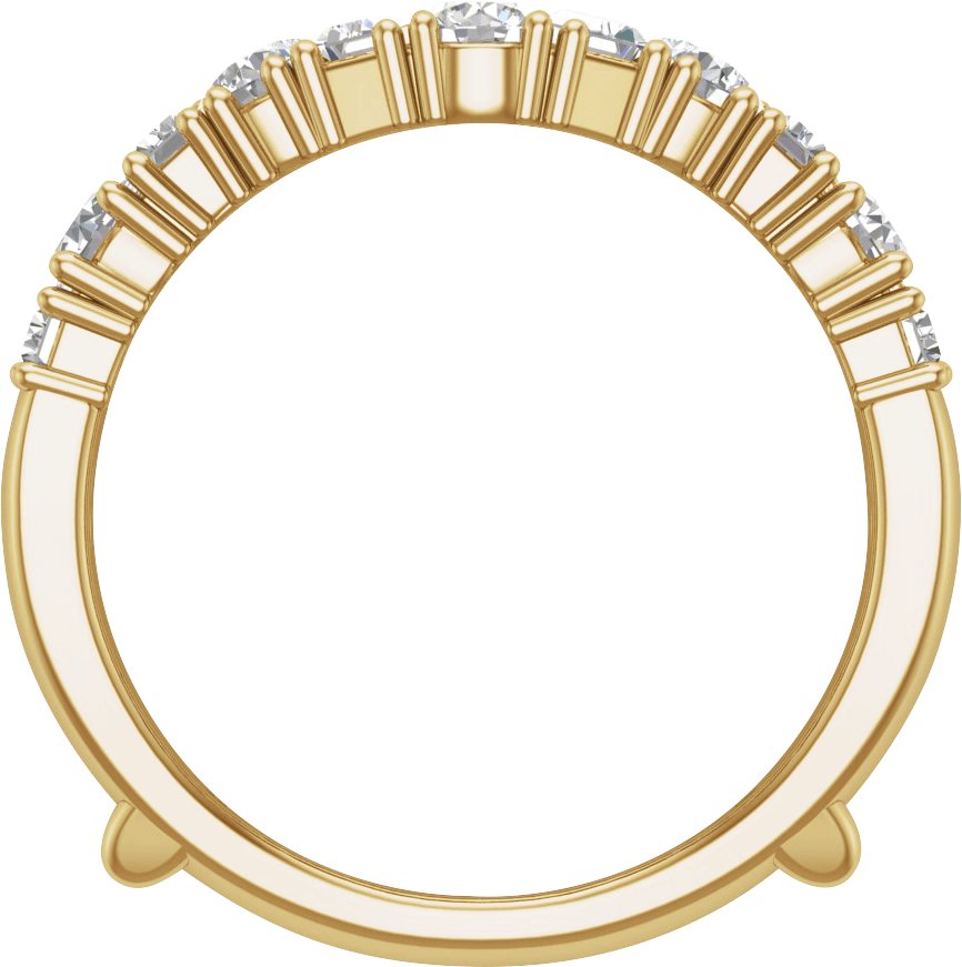 Alternative view of 2 CTW Lab-Grown Diamond Ring Guard – 14K Yellow Gold
