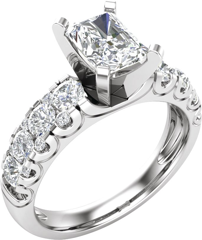 0.90 CTW Lab Grown Diamond Engagement Ring 689099