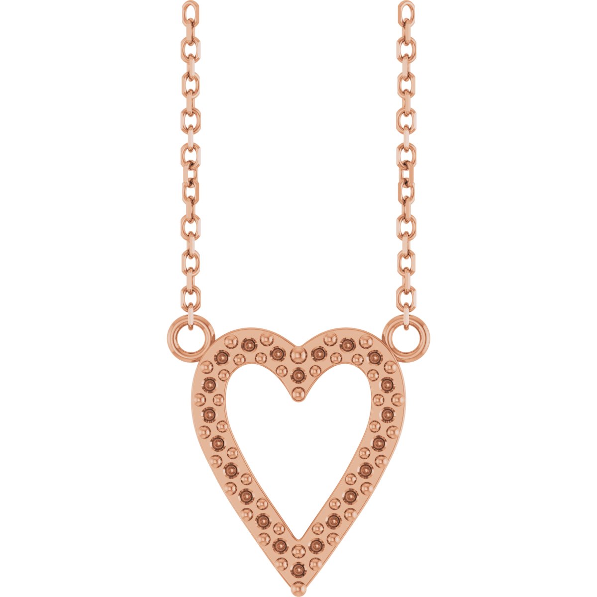 Accented Heart Necklace or Center