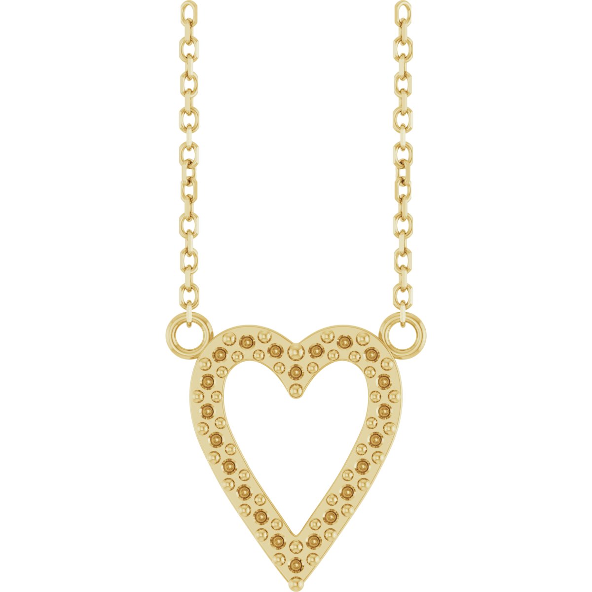 Accented Heart Necklace or Center