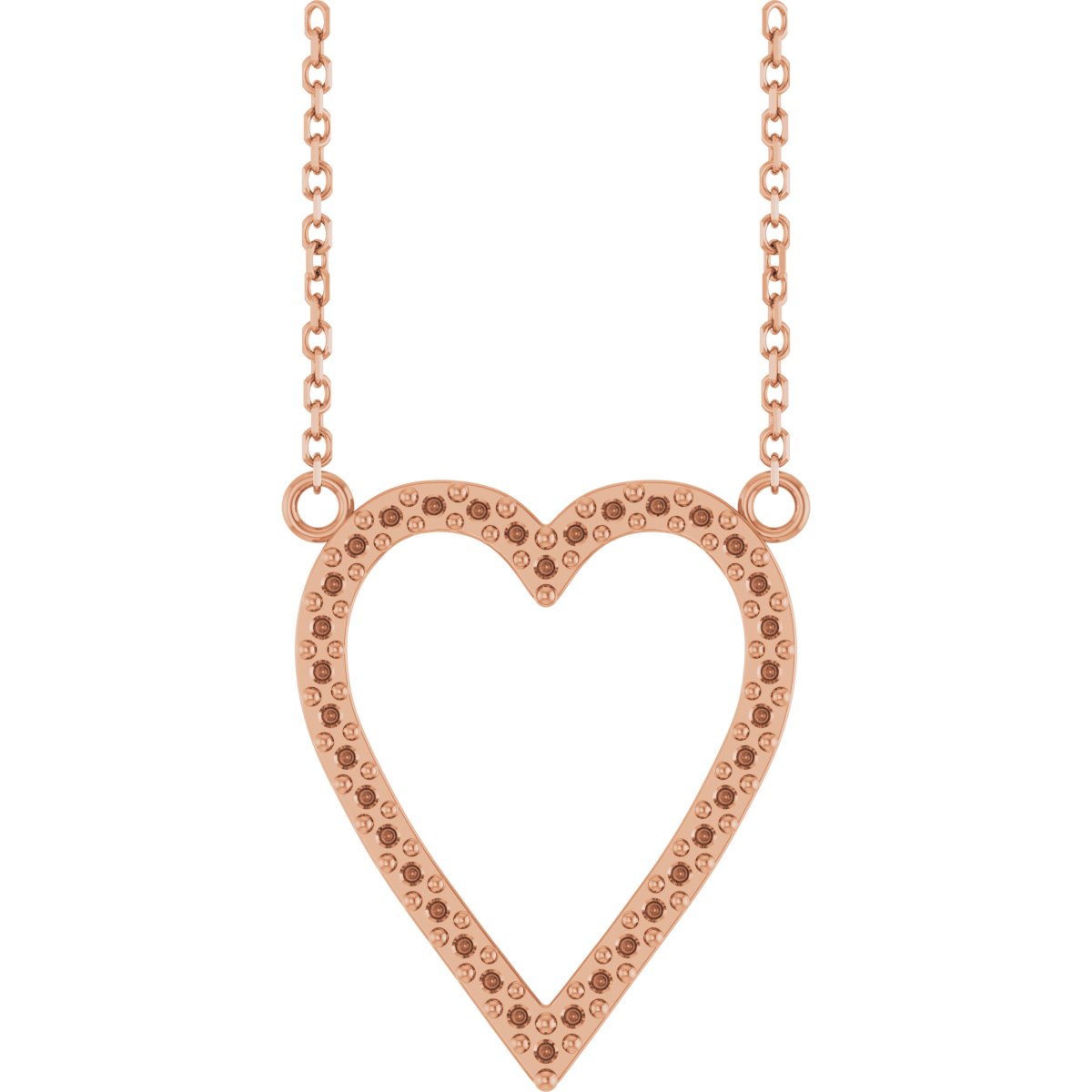 Accented Heart Necklace or Center