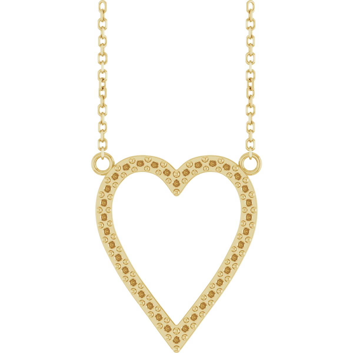 Accented Heart Necklace or Center
