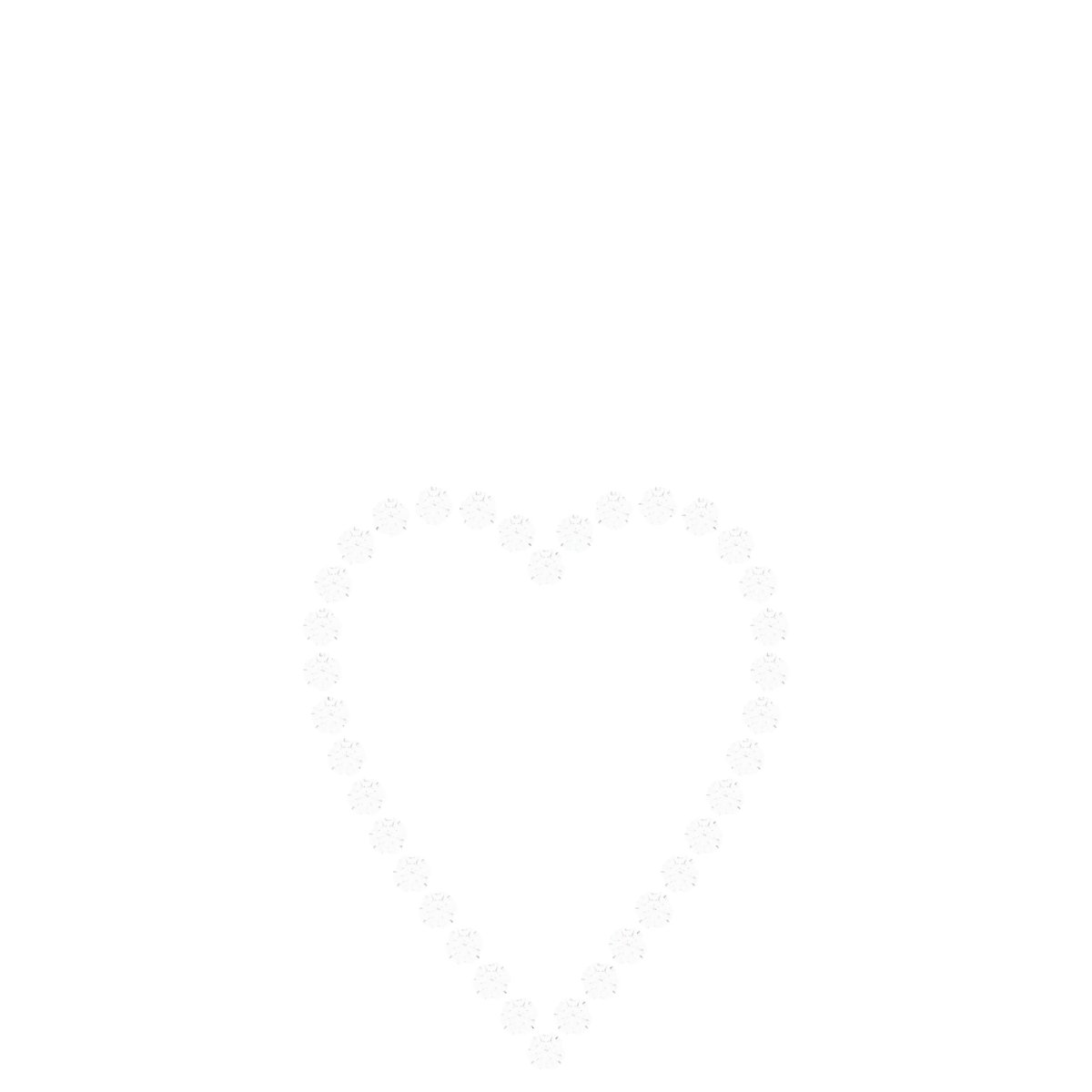 Accented Heart Necklace or Center