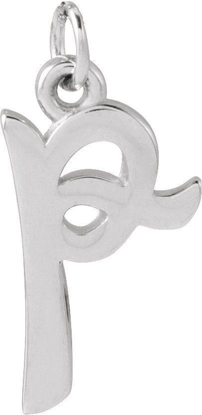 Sterling Silver Petite Initial P Pendant Ref 21293533