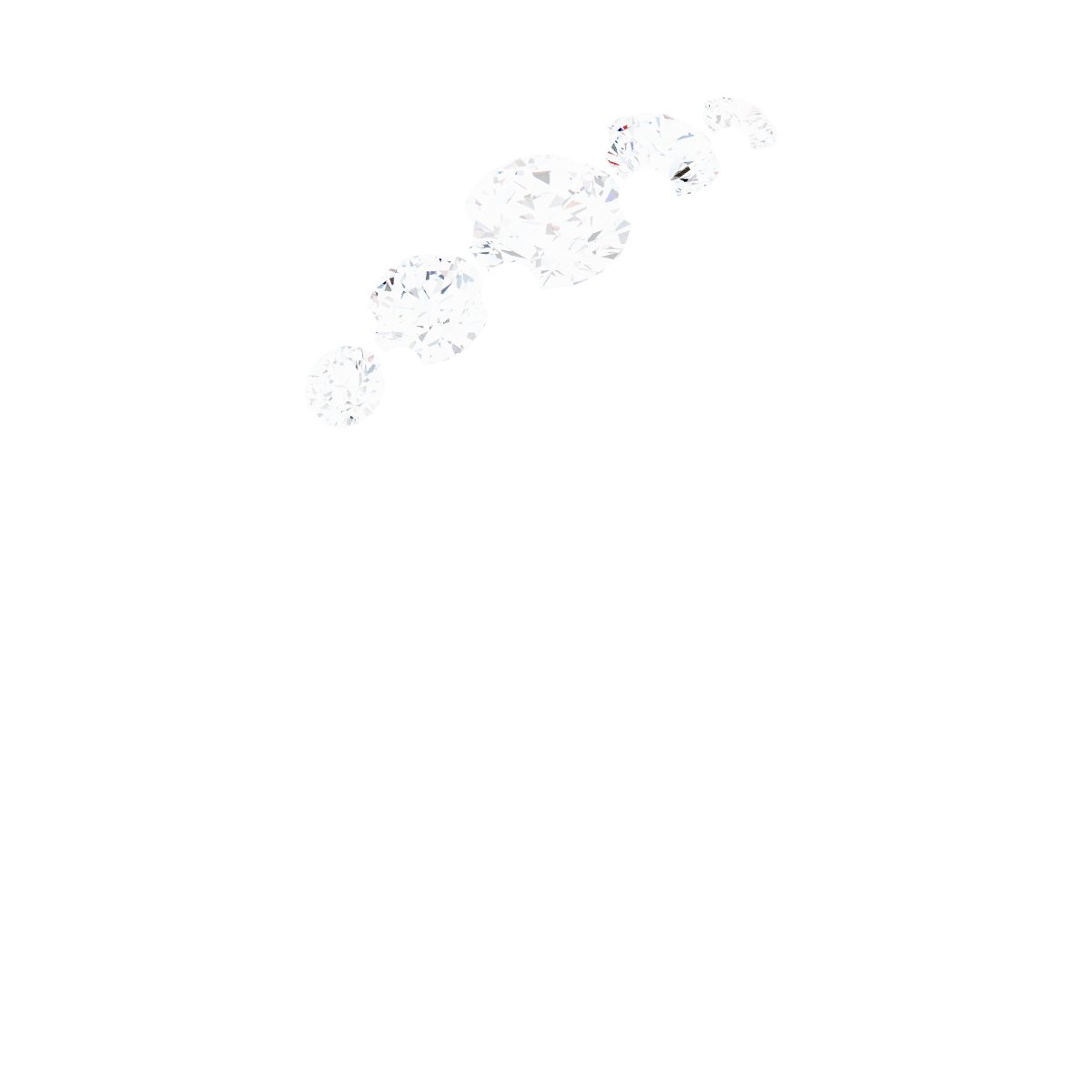 1/5 CTW Natural Diamond 5-Stone Band – 14K White Gold
