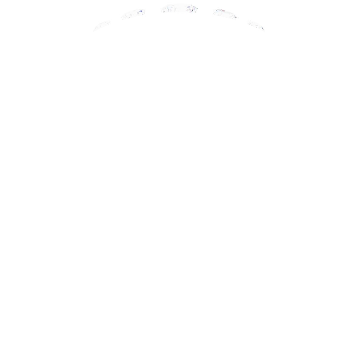 Alternative view of 1/5 CTW Natural Diamond 5-Stone Band – 14K White Gold