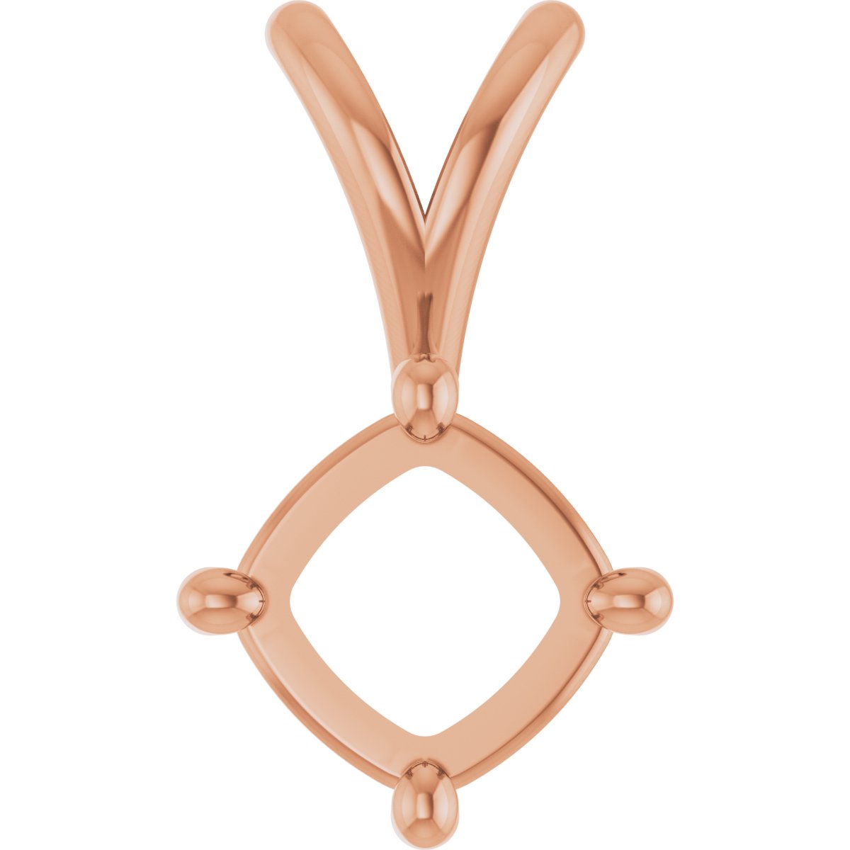 Cushion 4-Prong Pendant