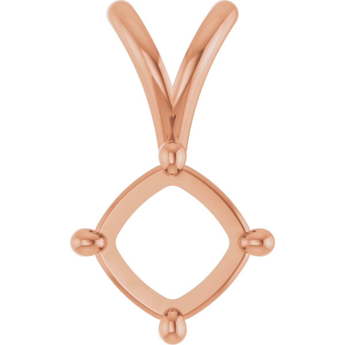 Cushion 4-Prong Pendant