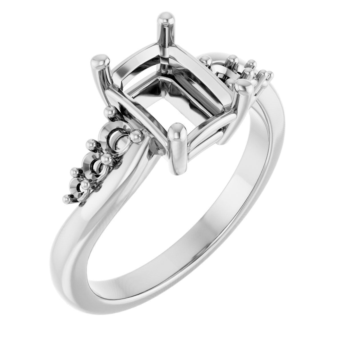 Accented Engagement Ring