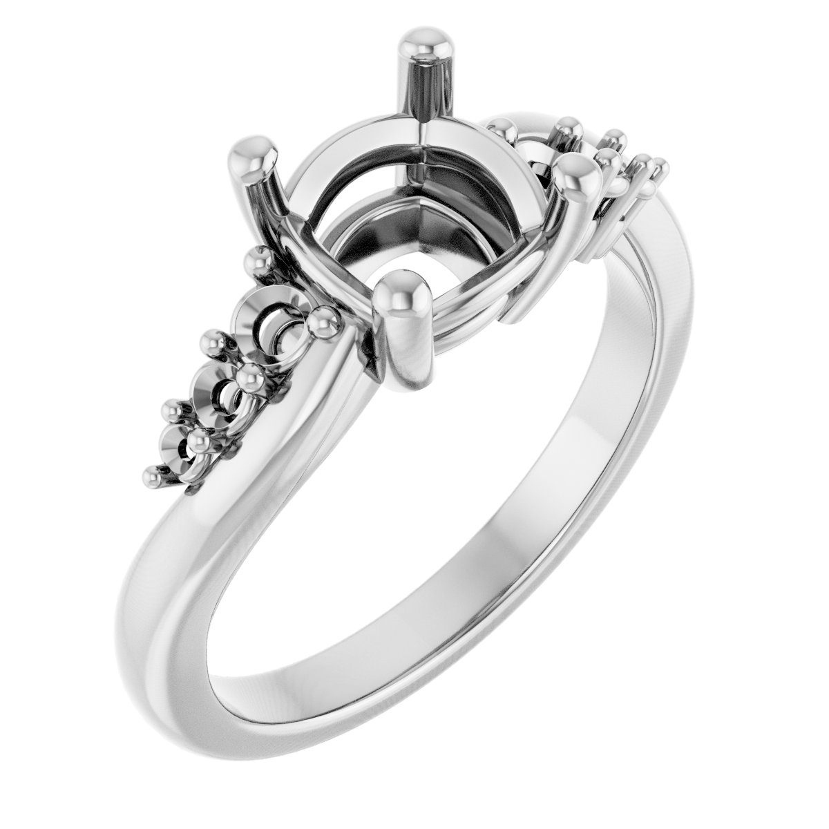 Accented Engagement Ring