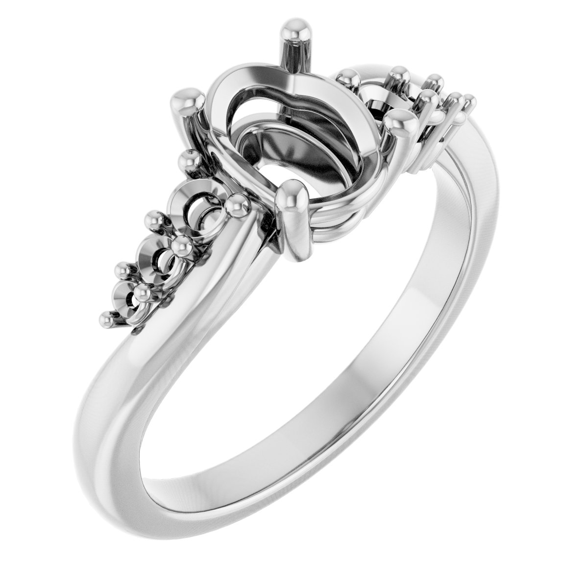 Accented Engagement Ring