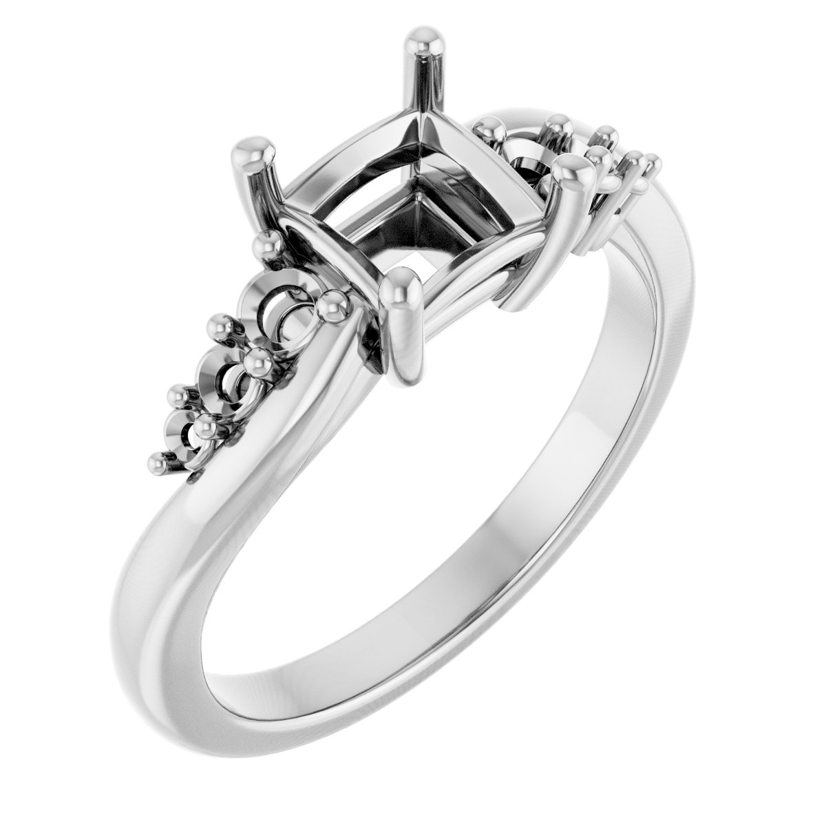 Accented Engagement Ring