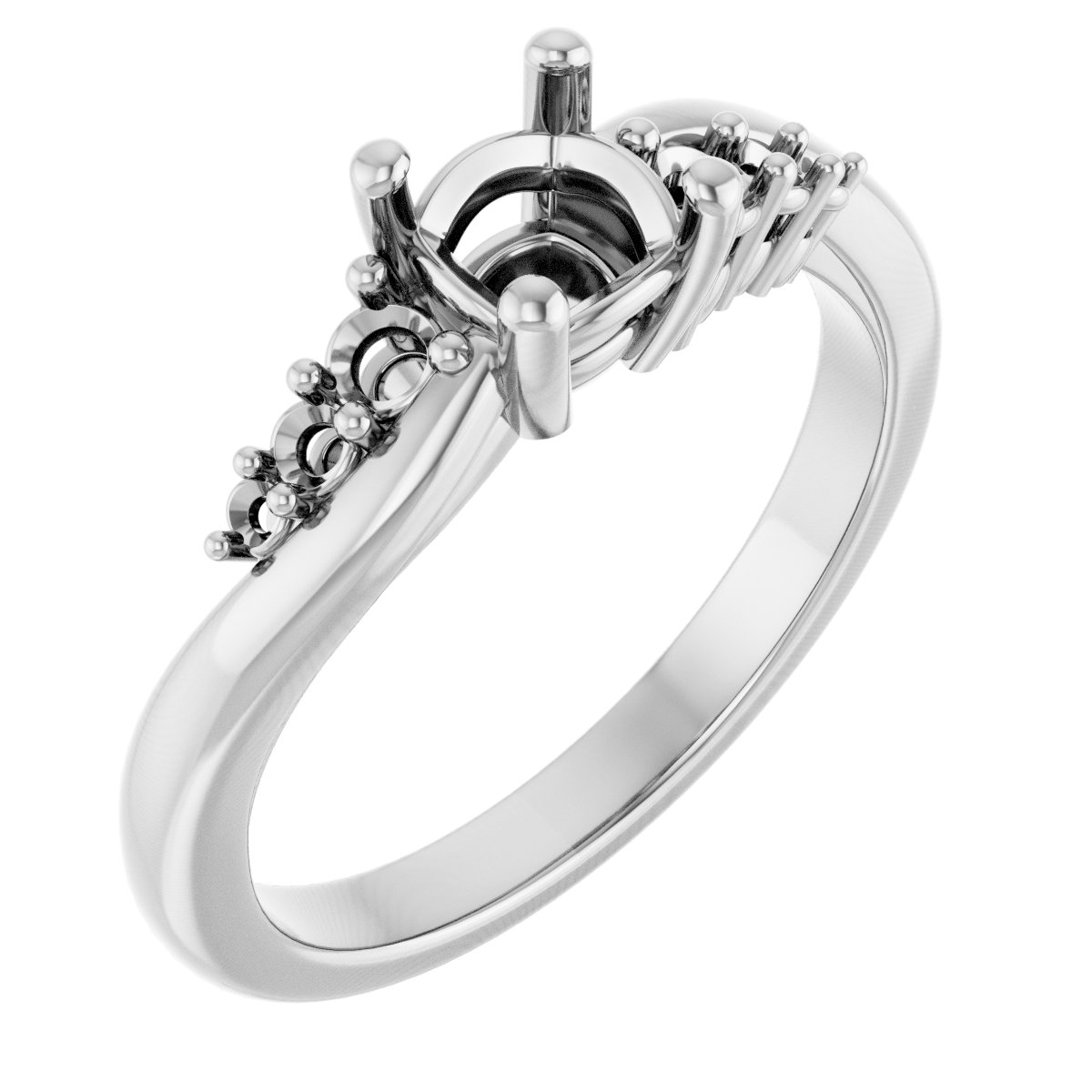 Accented Engagement Ring