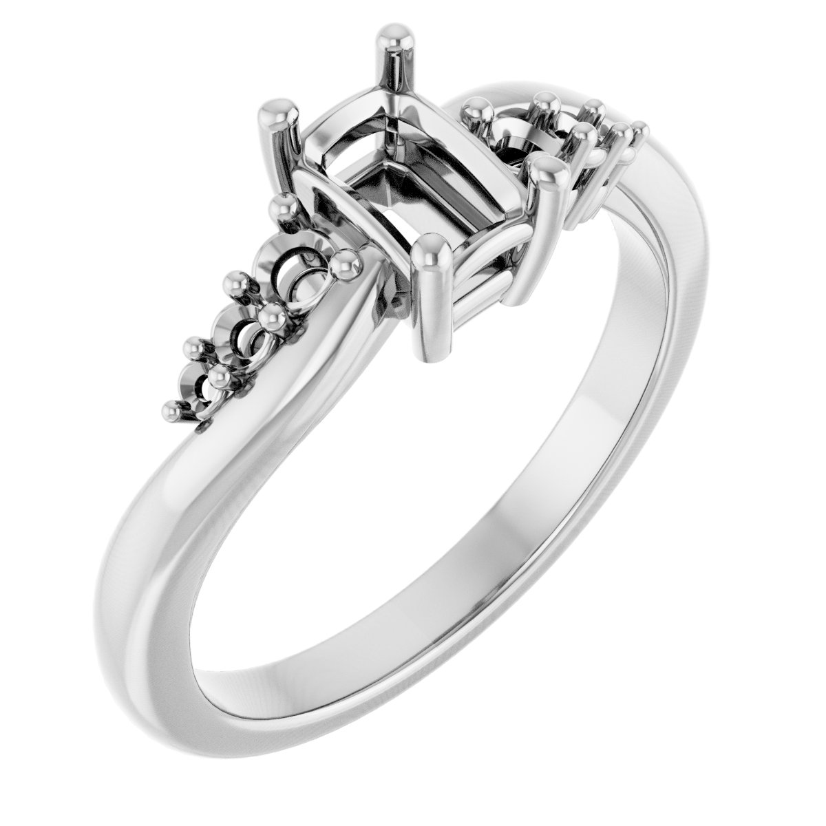 Accented Engagement Ring
