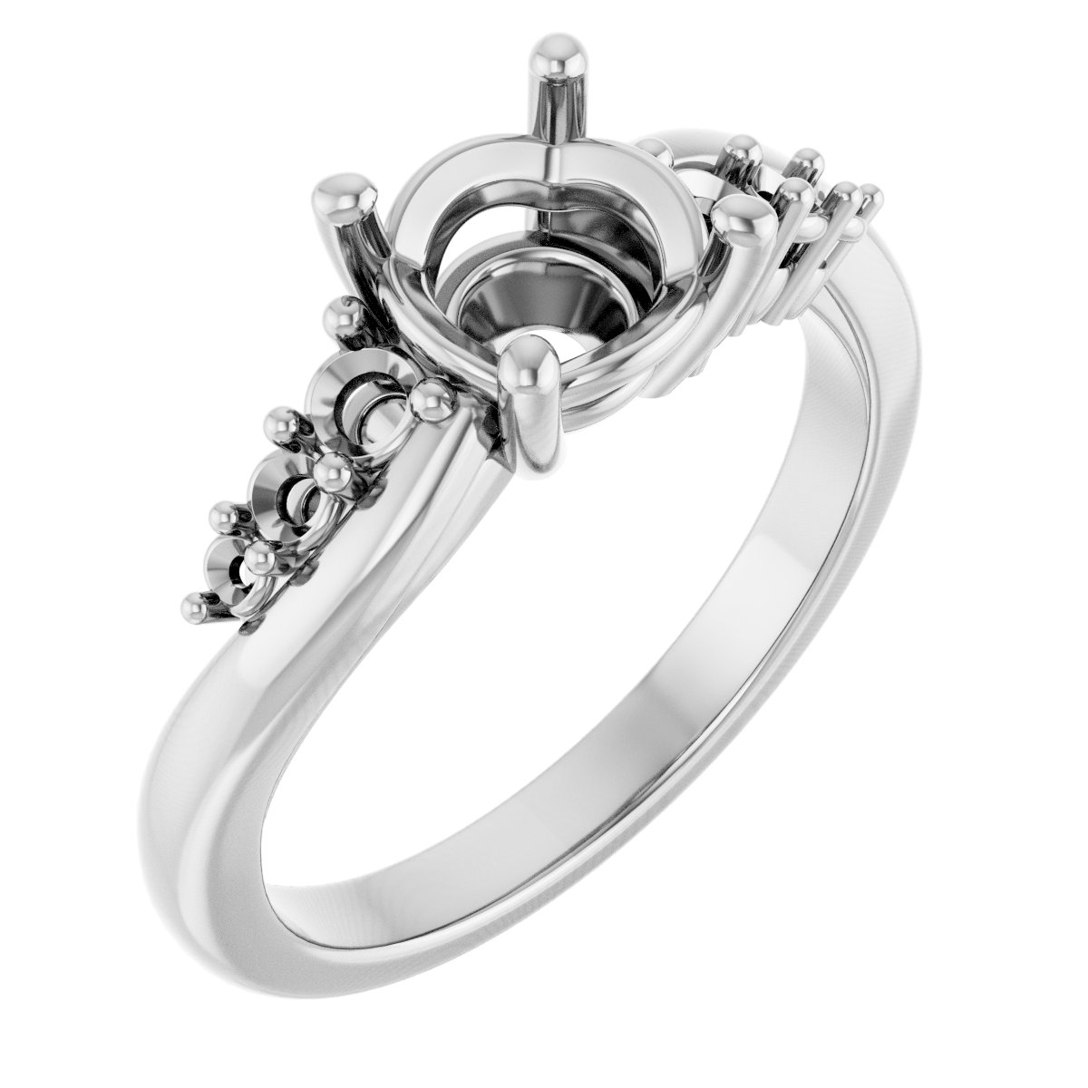 Accented Engagement Ring
