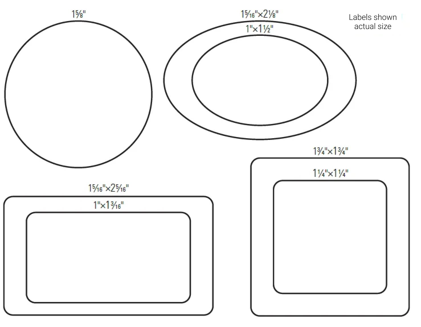 Custom Label Sizes