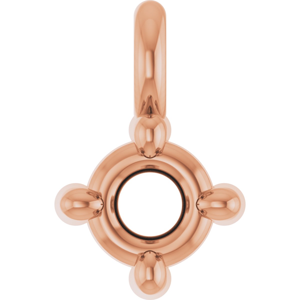 Round 4-Prong Dangle