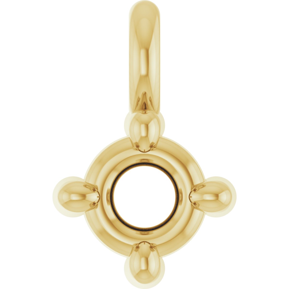 Round 4-Prong Dangle