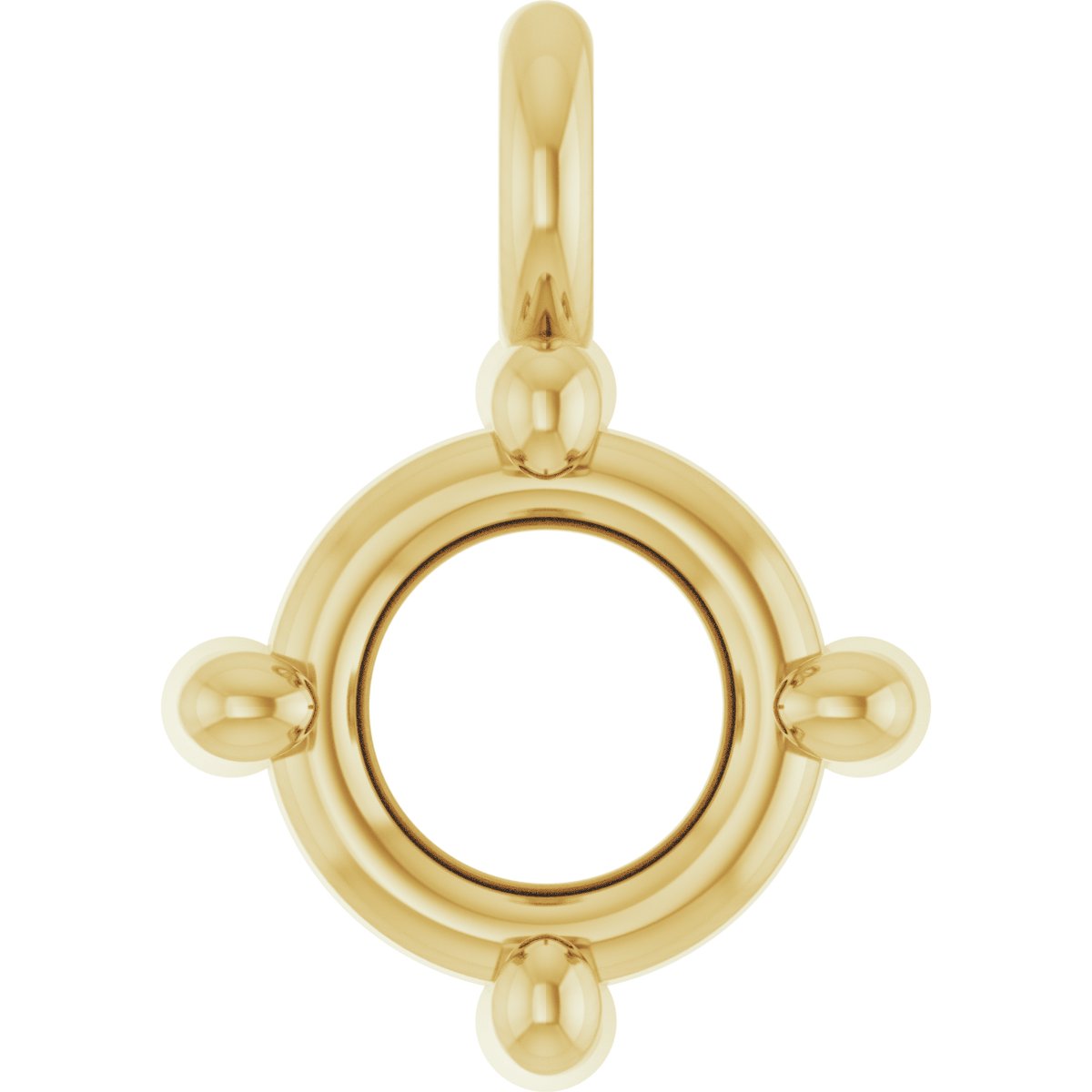 Round 4-Prong Dangle