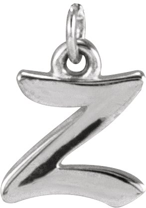 Sterling Silver Petite Initial Z Pendant Ref 21293339