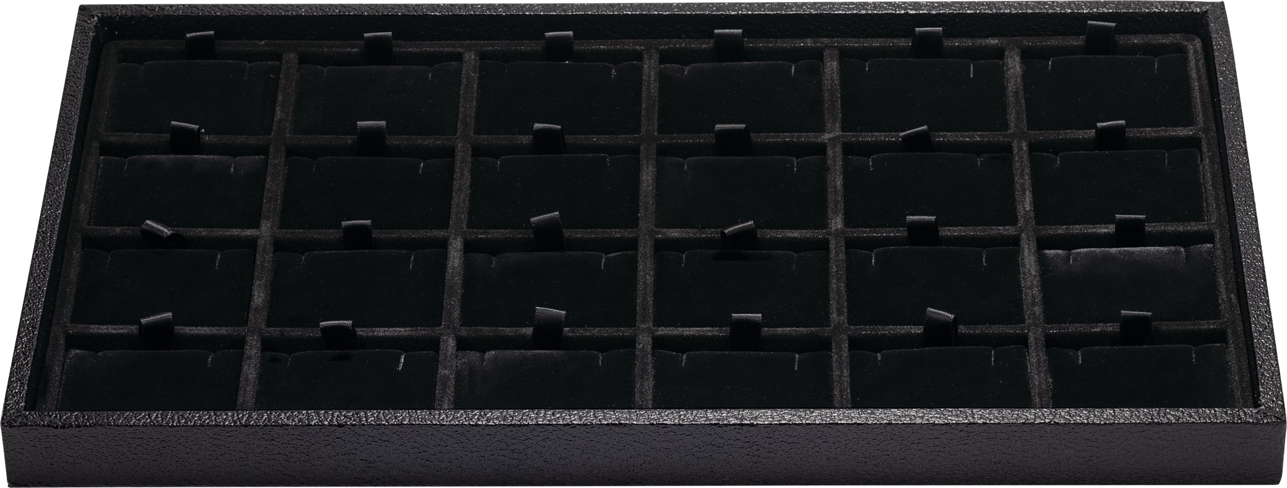 Velvet 24-Pair Stud Earring/Pendant Display Pad with Tray