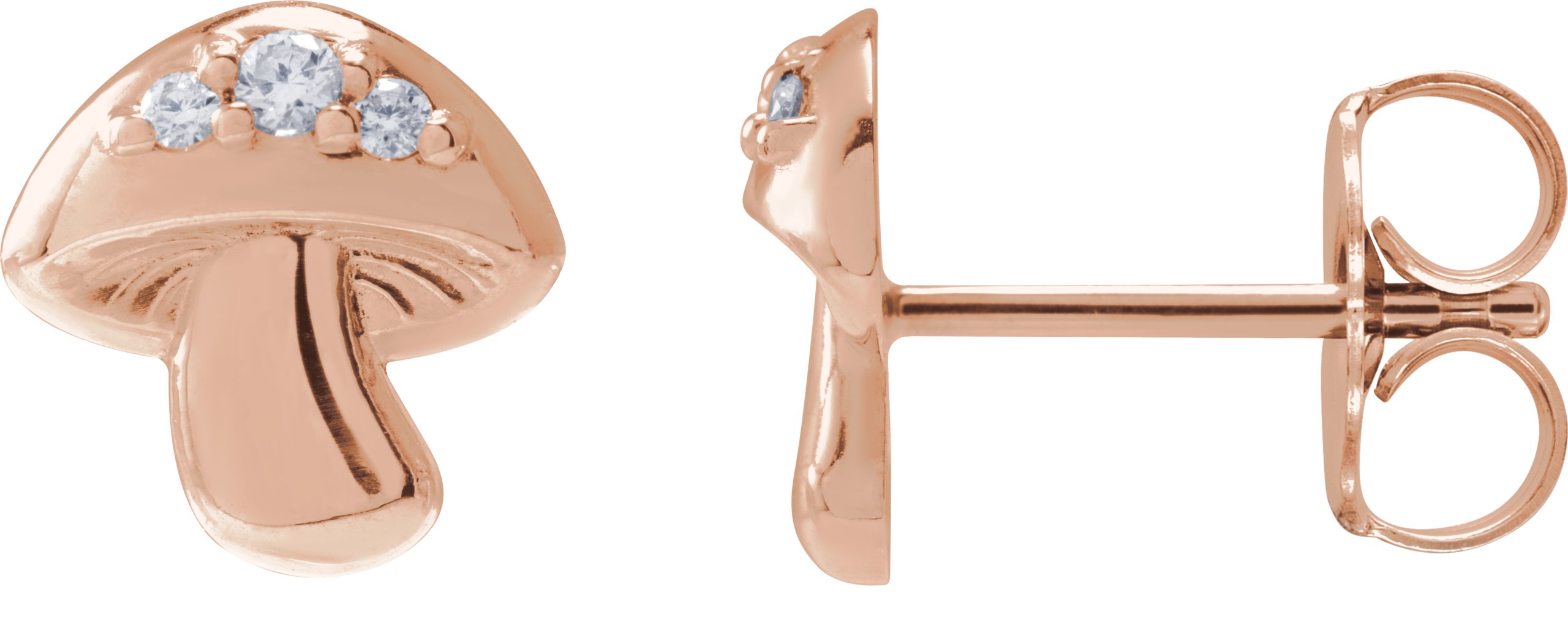 Mushroom Stud Earrings